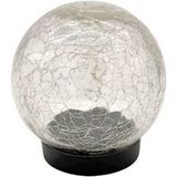Kynast Garden LED Solarleuchte Boule solaire aspect verre brisé blanc chaud 12cm
