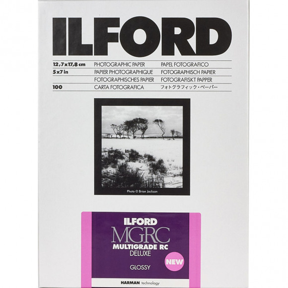 Ilford MGRC Multigrade RC Deluxe Glossy 12,7 x 17,8cm 100 vellen