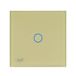 PNI SH101G Touch-schakelaar, Goud, LED, Trap/Dwarsschakeling