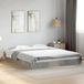 vidaXL Bedframe - Bewerkt Hout - Betongrijs - 160x200 cm