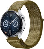 Strap-it Nylon smartwatch bandje - olijfgroen