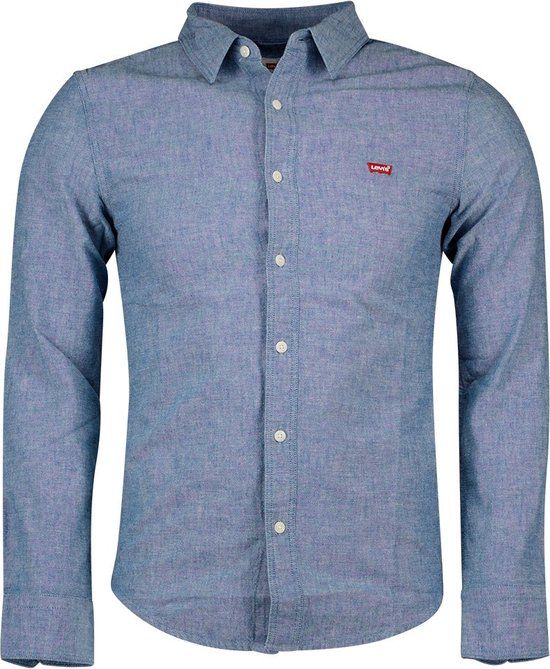 Levi's Battery Housemark Slim Shirt - Navy Peony - Maat M - Mannen