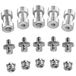 Neewer® 15 stuks 1/4 inch 3/8 inch metalen schroefdraad schroef converter adapter voor DSLR camera, statief, schouder rig, licht standaard, camera kooi