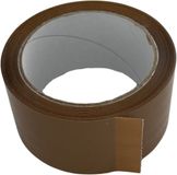 Merkloos PP kleefband acryl low noise - havanna - 50mm x 66m - bruin