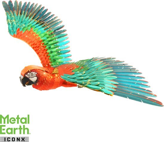 Metal earth Iconx Parrot Jubilee Macaw Modelbouwset