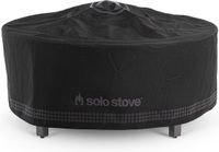 Solo Stove Surround-beschermhoes, Small | Beschermhoes voor de Fire Pit Surround-tafel, weersbestendig, geverfd acryl, pvc-voering, aluminium steunpoten, afmetingen (HxDia): 53 x 108 cm, Zwart