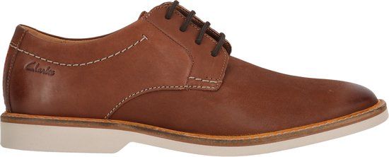 Clarks Atticus LTLace Mens Dark Tan Lea, 6.5