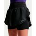 Nike Flow 2in1 Hardloopshorts Dames - zwart, Maat XS