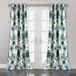 Lush Decor Leah bloemen geïsoleerde doorvoertule, 52" B x 95" L, blauw