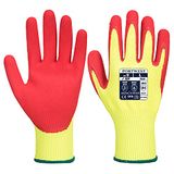 Portwest Vis-Tex HR snijbestendige handschoen met Nitril - Geel/rood - XXXL