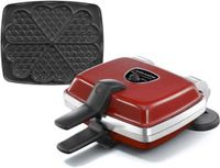 Lagrange Wafelijzer Super 2 Hartjeswafels 1000W Rood