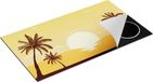 Chefcare Inductie Beschermer Zonsondergang met Palmbomen - 95x55 cm