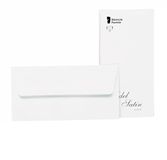 Rössler Papier 2032838001 - Edel Satin - Briefumschlagpack mit Seidenfutter, DIN lang, 20 Stück, weiß