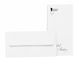 Rössler Papier 2032838001 - Edel Satin - Briefumschlagpack mit Seidenfutter, DIN lang, 20 Stück, weiß