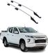 Omac Porte-bagages de toit, Barre transversale, pour Mitsubishi L200, Année 2019-2025, Modèle L2, en Aluminium, Couleur Gris