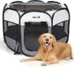 MaxxPet Opvouwbare Bench - Hondenren - Nylon - 125x60cm - Grijs