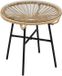 Outsunny Rotan Bijzettafel Metaal PE Rotan Beige