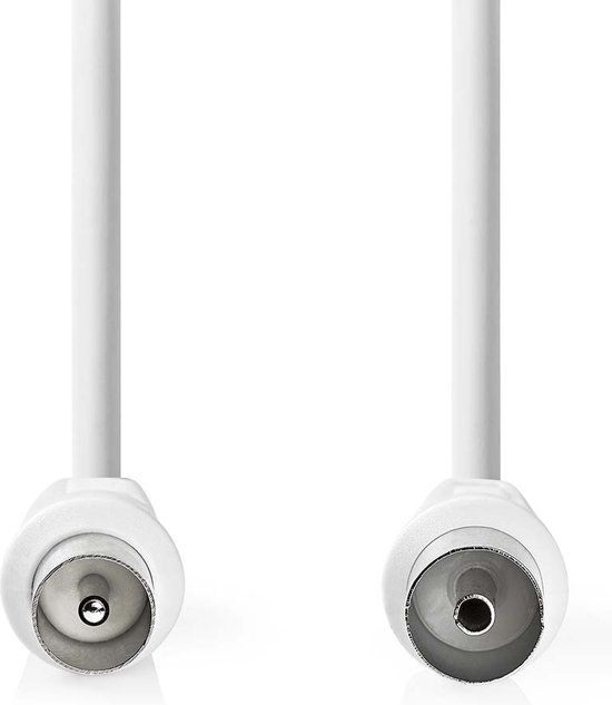 Nedis Coaxkabel - 10.0 m - Wit