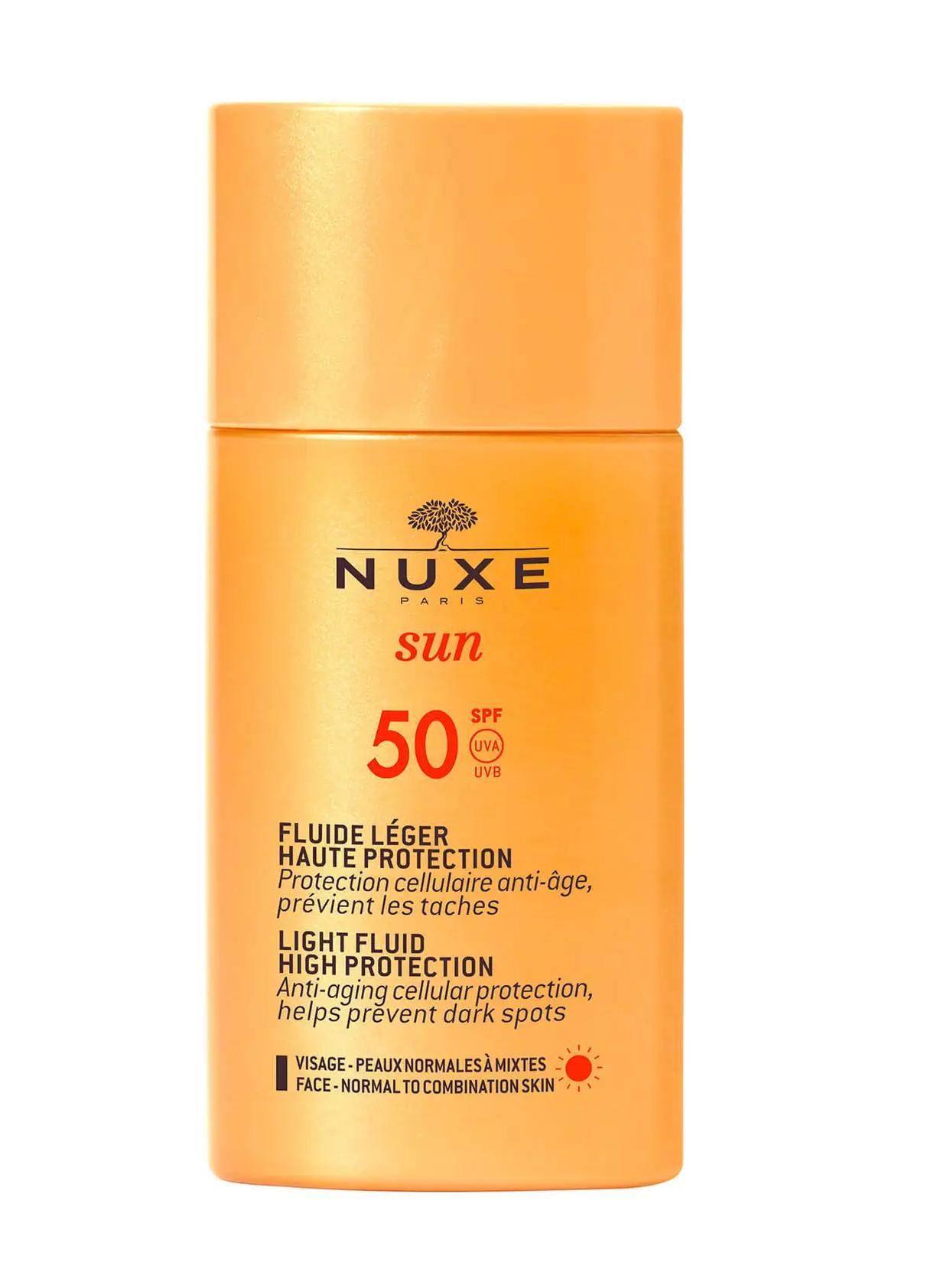 Nuxe Sun Light Fluid SPF 50 - 50ml - Face Sunscreen Lotion