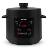 NutriChef Elektrische Druk Cooker 6L – 12-in-1 Multicooker Digitale One Pot Cooker met Presets, Non-Stick Binnenpan, Instelbare Tijd & Temperatuur, Zwart
