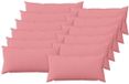 vidaXL - Kussensloop - 12 stuks - HEERLEN - Roze - 40 x 80 cm - Katoensatijn