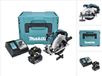 Makita DSS 611 RTJ batterie-cirkelzaag 18 V 165 mm + 2x batterie 5,0 Ah + oplader + Makpac