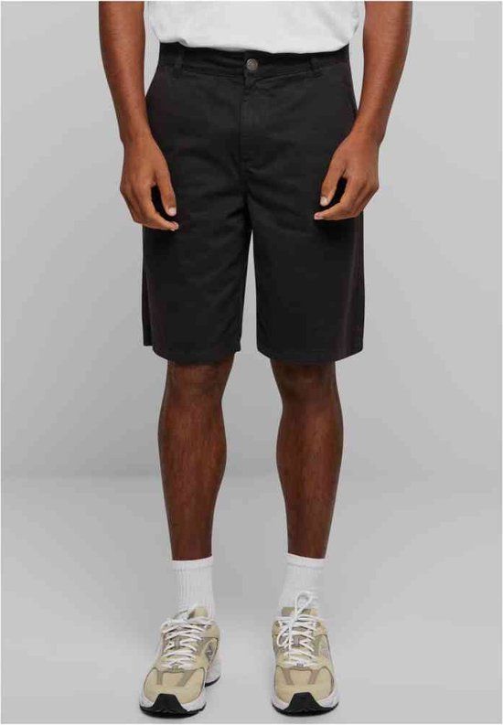 Urban Classics Organic Skater Chino Shorts - Black - W32