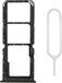 Mmobiel Dual Sim Kaart Houder voor Oppo A53s 2020 - Incl. Sim Pin - Zwart