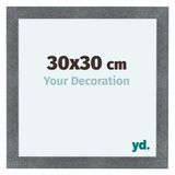 yd. Cadre photo 30x30 cm - MDF - Fer brossé - Como