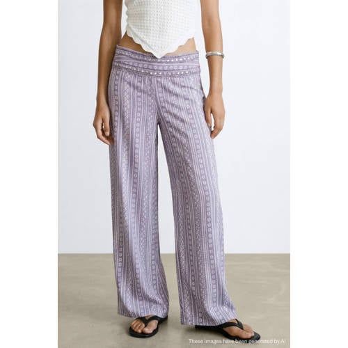 MANGO TEEN casual broek lila