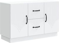 vidaXL Dressoir Wit 89 x 34,5 x 57 cm Bewerkt hout