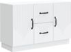 vidaXL Dressoir Wit 89 x 34,5 x 57 cm Bewerkt hout
