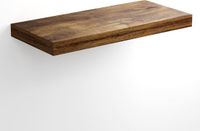 Casaria Wandplank Zwevend - 50 cm/15kg Belastbaar - Donker Eiken