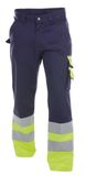 DASSY Hogezichtbaarheidsbroek Marineblauw/Fluogeel - Maat 50