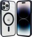 Coverzs étui pour téléphone adapté à Apple iPhone 14 Pro Max étui aimant mat - étui magnétique - bleu foncé