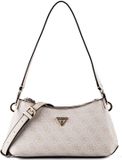 GUESS Noelle II Tri Compartment Shoulder Crossbody Bag Bone Logo crème
