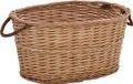 vidaXL - Panier à bois - avec - poignées - 56x40x28 - cm - naturel - osier
