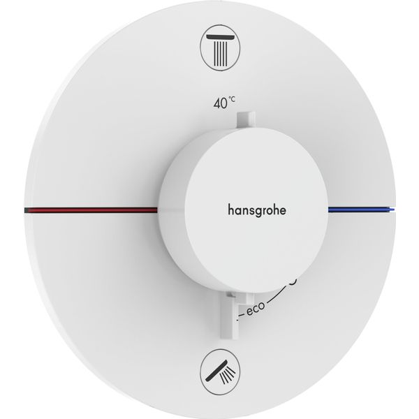 Hansgrohe Showerselect thermostaat inbouw v. 2 functies m.wit 15556700