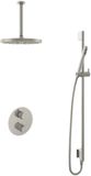 Hotbath Buddy - Inbouw Regendoucheset - Thermostatisch - Plafondbuis 30 cm - Hoofddouche 300 mm - Staafhanddouche - Glijstang 900 mm - met 2-Weg Stop-Omstel - Waterbesparend - V02