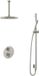 Hotbath Buddy - Inbouw Regendoucheset - Thermostatisch - Plafondbuis 30 cm - Hoofddouche 300 mm - Staafhanddouche - Glijstang 900 mm - met 2-Weg Stop-Omstel - Waterbesparend - V02