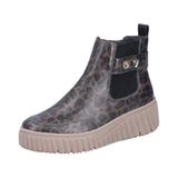 Rieker Chelsea-laarzen voor dames, luipaardprint/grijs