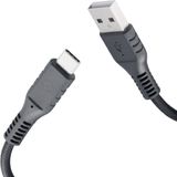 Celly Black Label USB-A naar USB-C snellaadkabel 2 meter Zwart