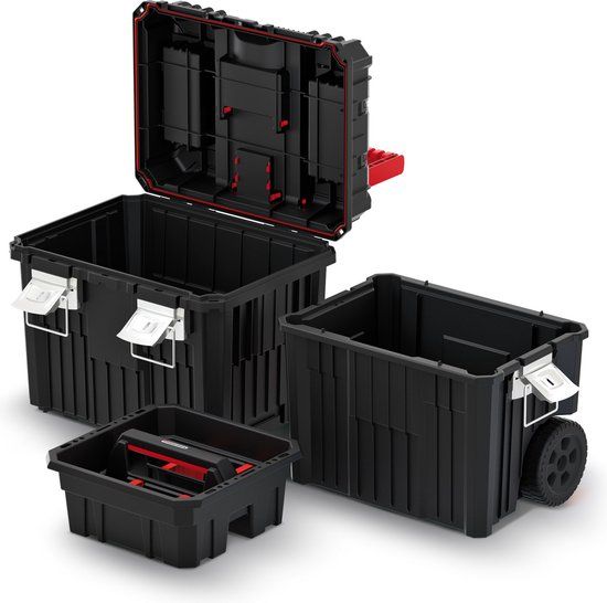 Kistenberg - Mobile Gereedschapskoffer / Sorteerdoos op wielen - 450 x 360 x 640 mm