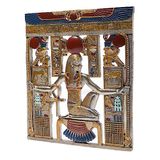 Lachineuse Fresco vlakreliëf farao, kunsthars, Fresco Egypte, 26,5 x 23,5 x 1 cm