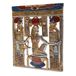Lachineuse Fresco vlakreliëf farao, kunsthars, Fresco Egypte, 26,5 x 23,5 x 1 cm