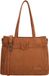 Zebra Trends Davina Shopper - Dames Tas - Suede Look - Verstelbare Schouderband - Ritssluiting - Shopper Tas - Schoudertas - Tote Bag - Dames Tas - Camel