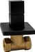 Aloni Quadro Robinet encastrable 1/2x1/2 Noir mat