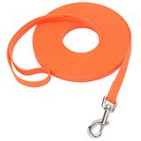 Waterdichte lange riem, duurzame trainingslijn voor honden, geweldig voor buitenwandelen, training, tuin, strand en zwemmen (oranje, 4,5 m)