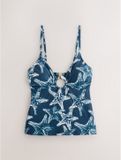 Next - Dames - Buikcorrigerende tankinitop met hardware - Blauw