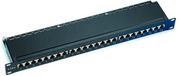 ACT Dutch TKH Group PP1012 Patchpaneel 24-poorts Shielded CAT6 Zwart